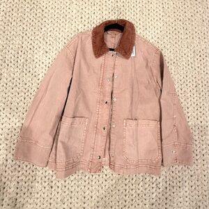 Old Navy Barn Coat with Corduroy Collar